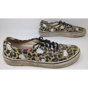 Vans Hello Kitty Women's Size 9.5‎ Leopard Print Shoes Sneakers 2014